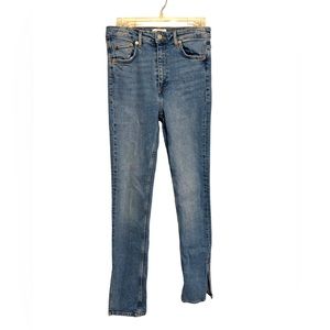 Zara Jeans Slit Bottoms- Skinny Flare | Women’s